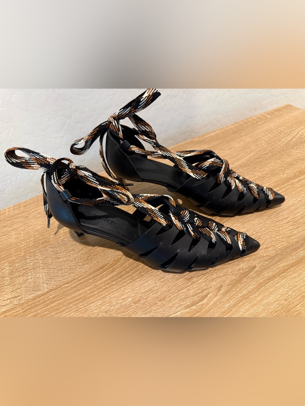 Ulla Johnson Allegra Leather Heels Kitten Heels
